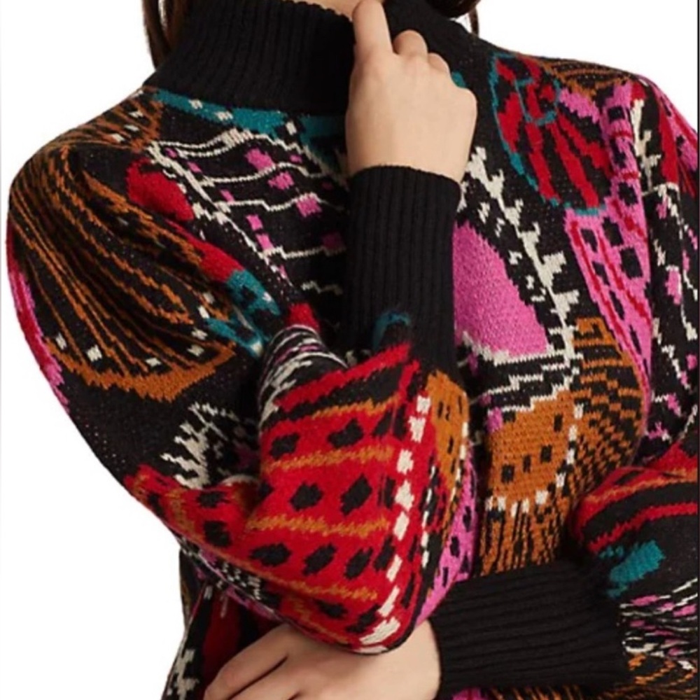 EUC Farm Rio Shell Sweater Dress - Picture 3 of 11